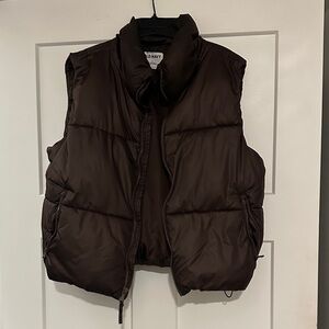 Old Navy Brown Puffer Vest
